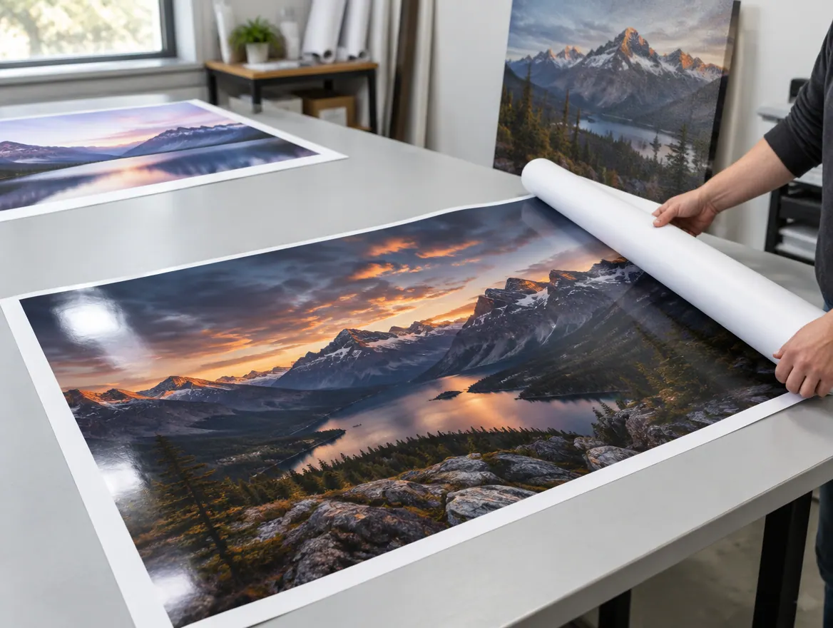 Impresiones en papel fotográfico de gran formato